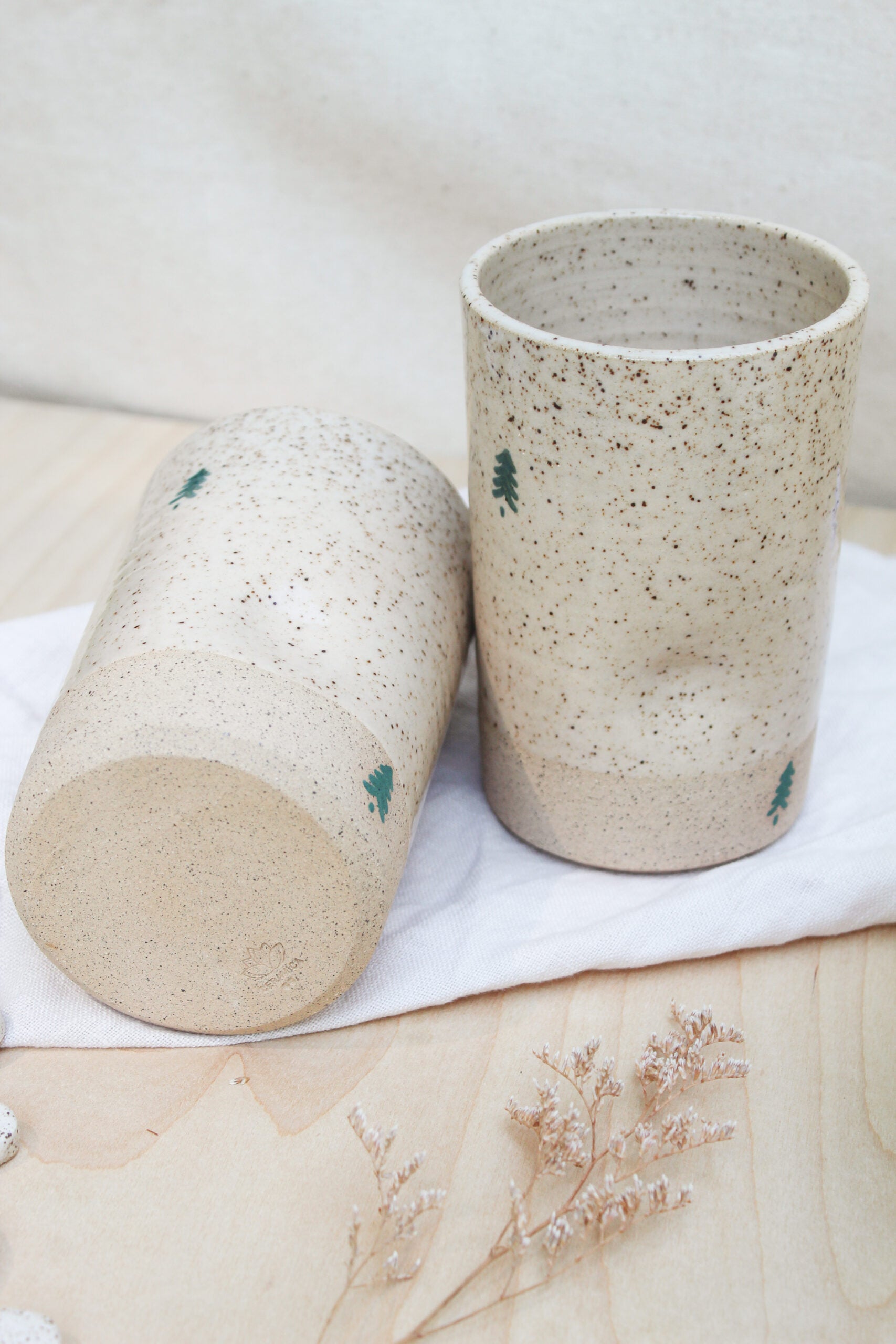 Pine Tree Fingerprint Cup image 0