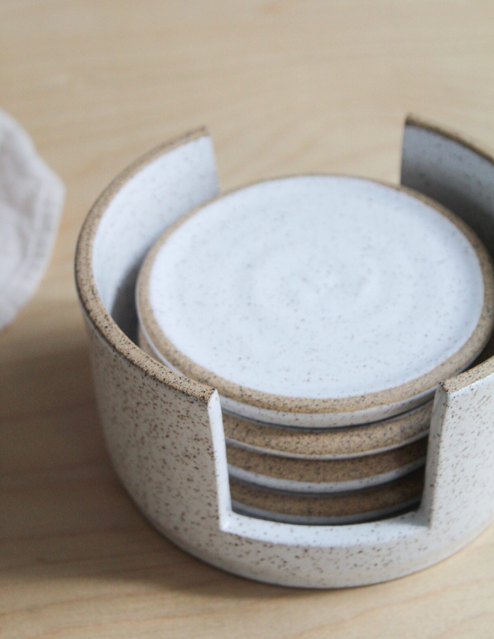 Bright White Coaster Set image 0