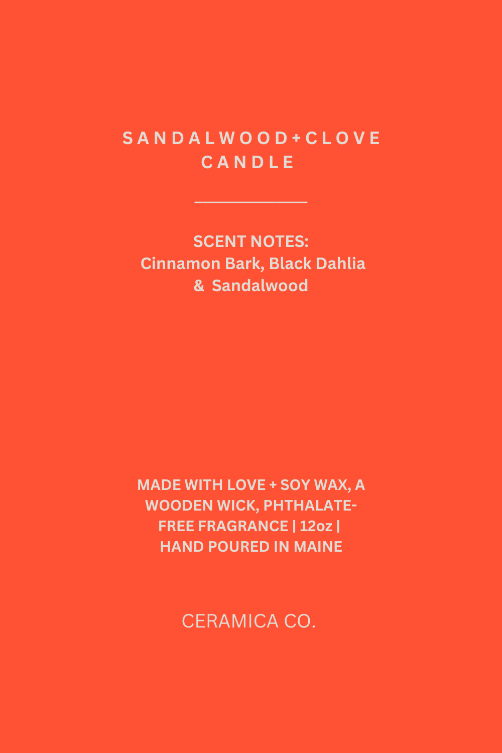 Sandalwood + Clove Candle image 4