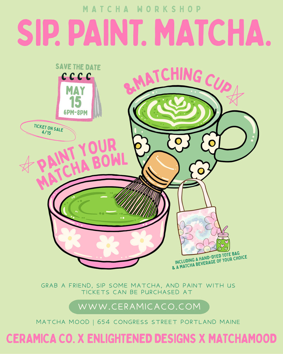 5/15 Sip & Paint at Matcha Mood // tickets on sale 4/15