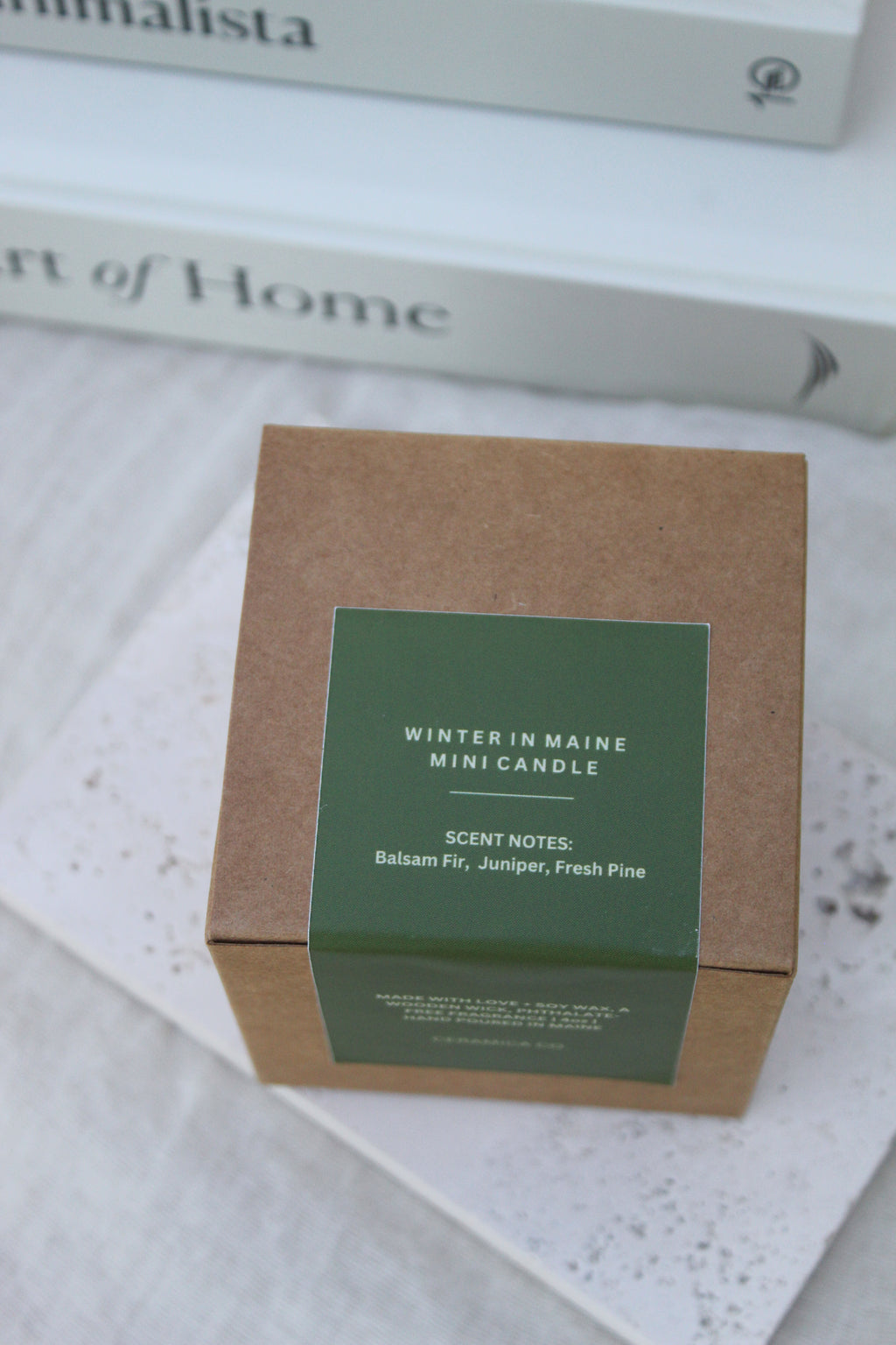 Winter in Maine Mini Candle