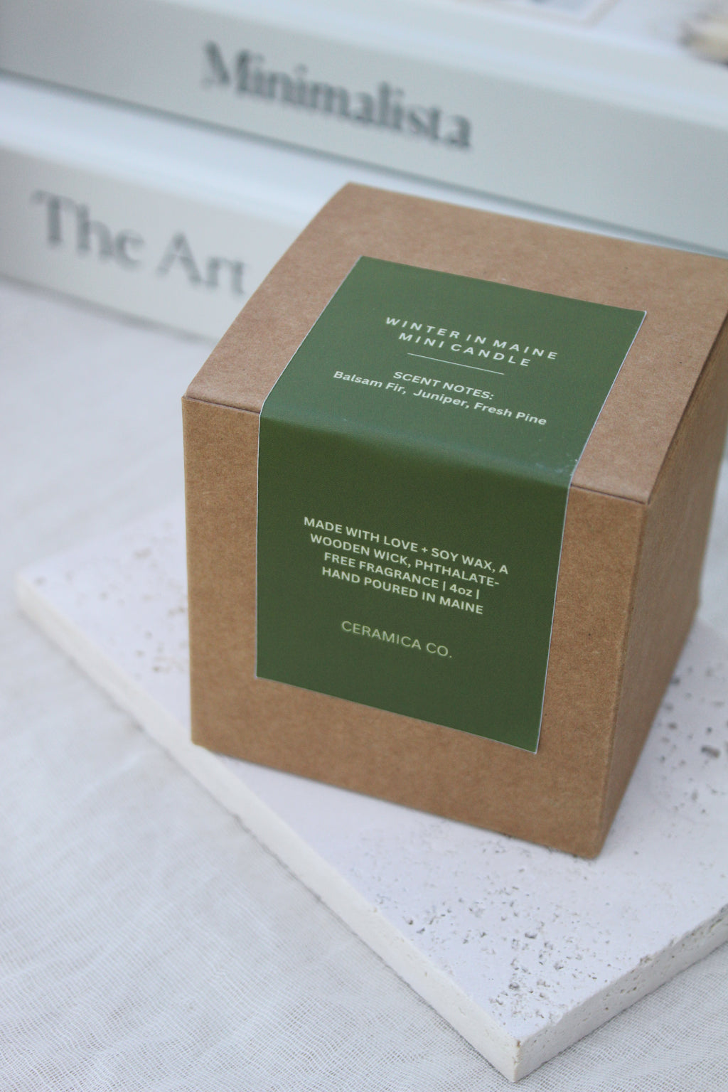 Winter in Maine Mini Candle