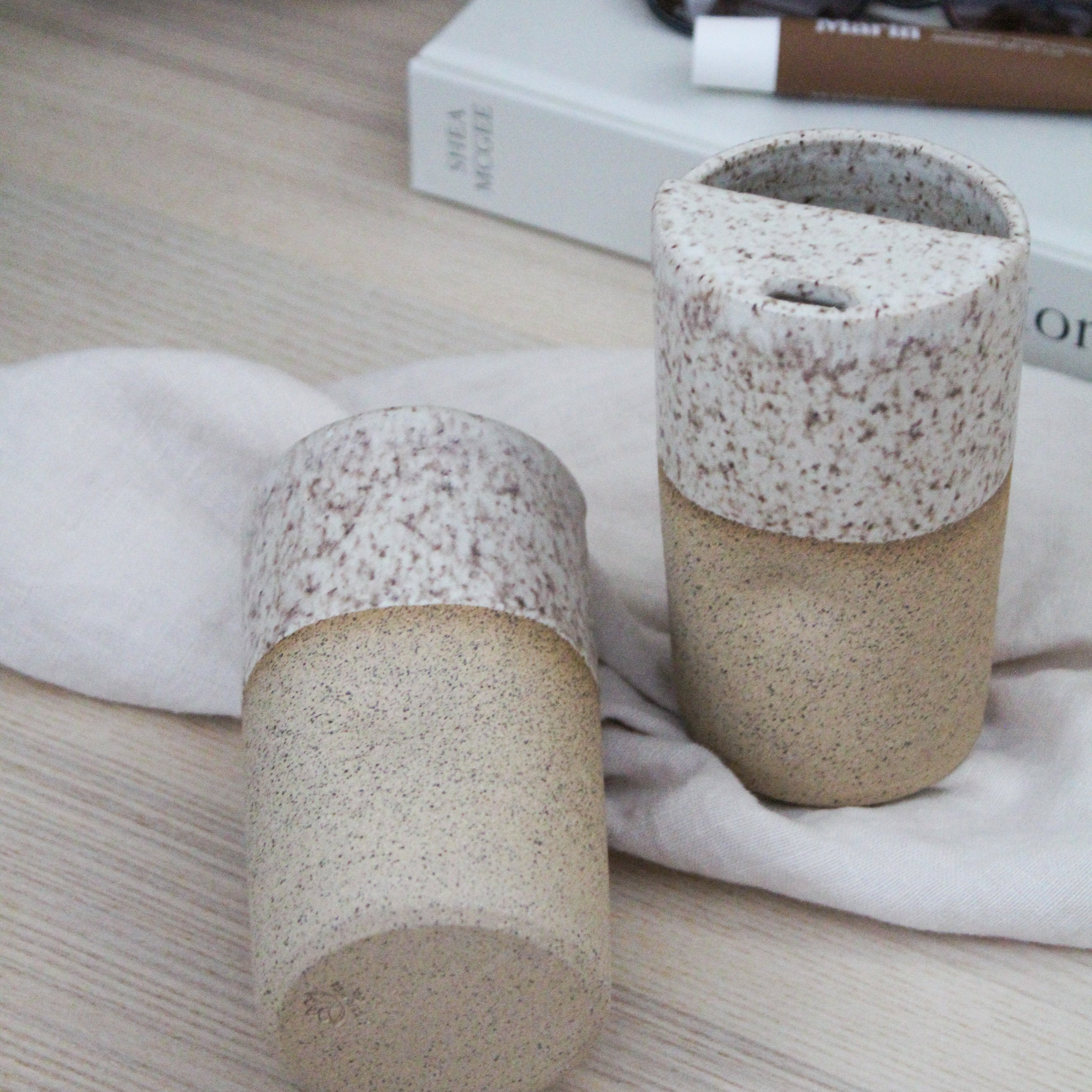 On The Go Cup in Toasted Coconut