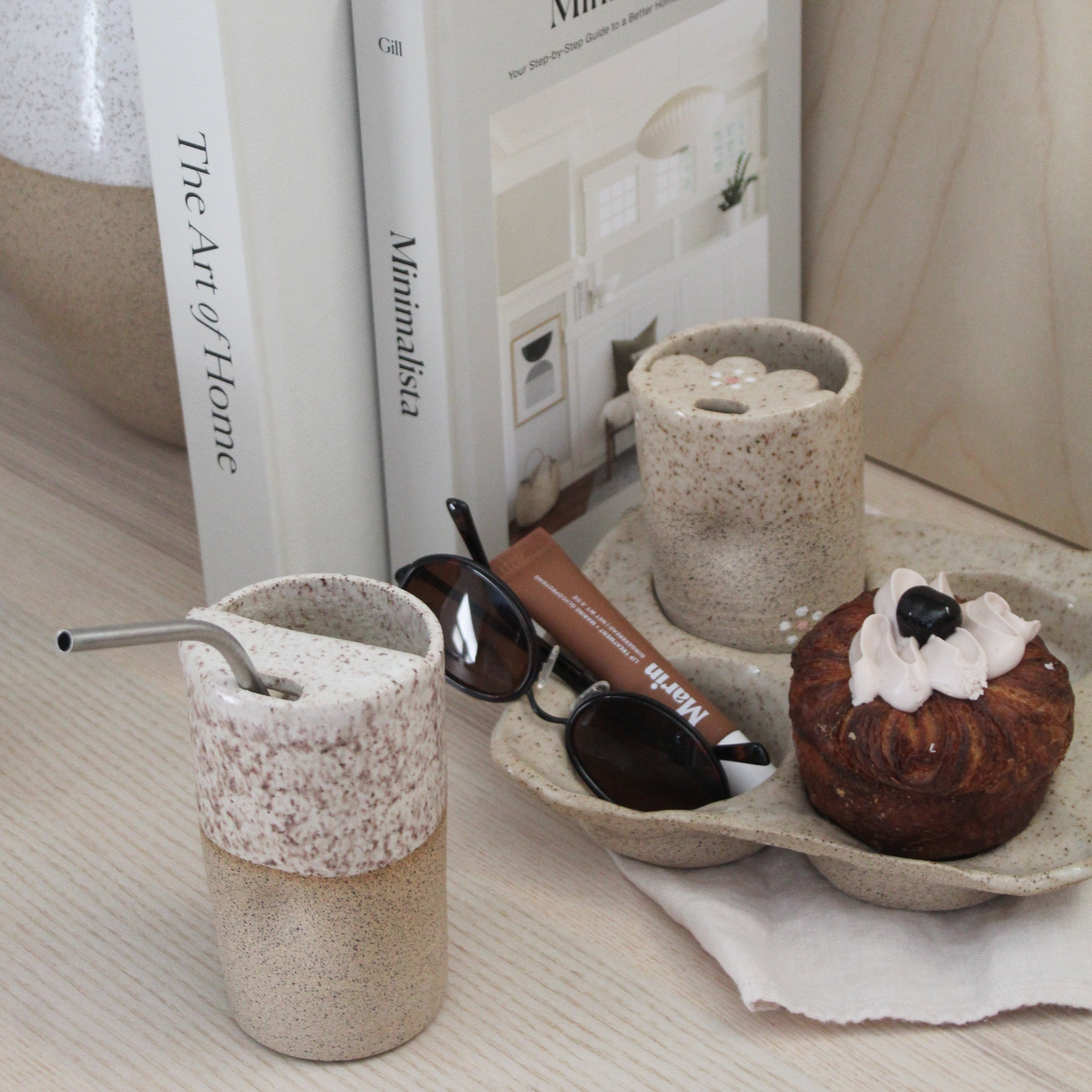 On The Go Cup in Toasted Coconut