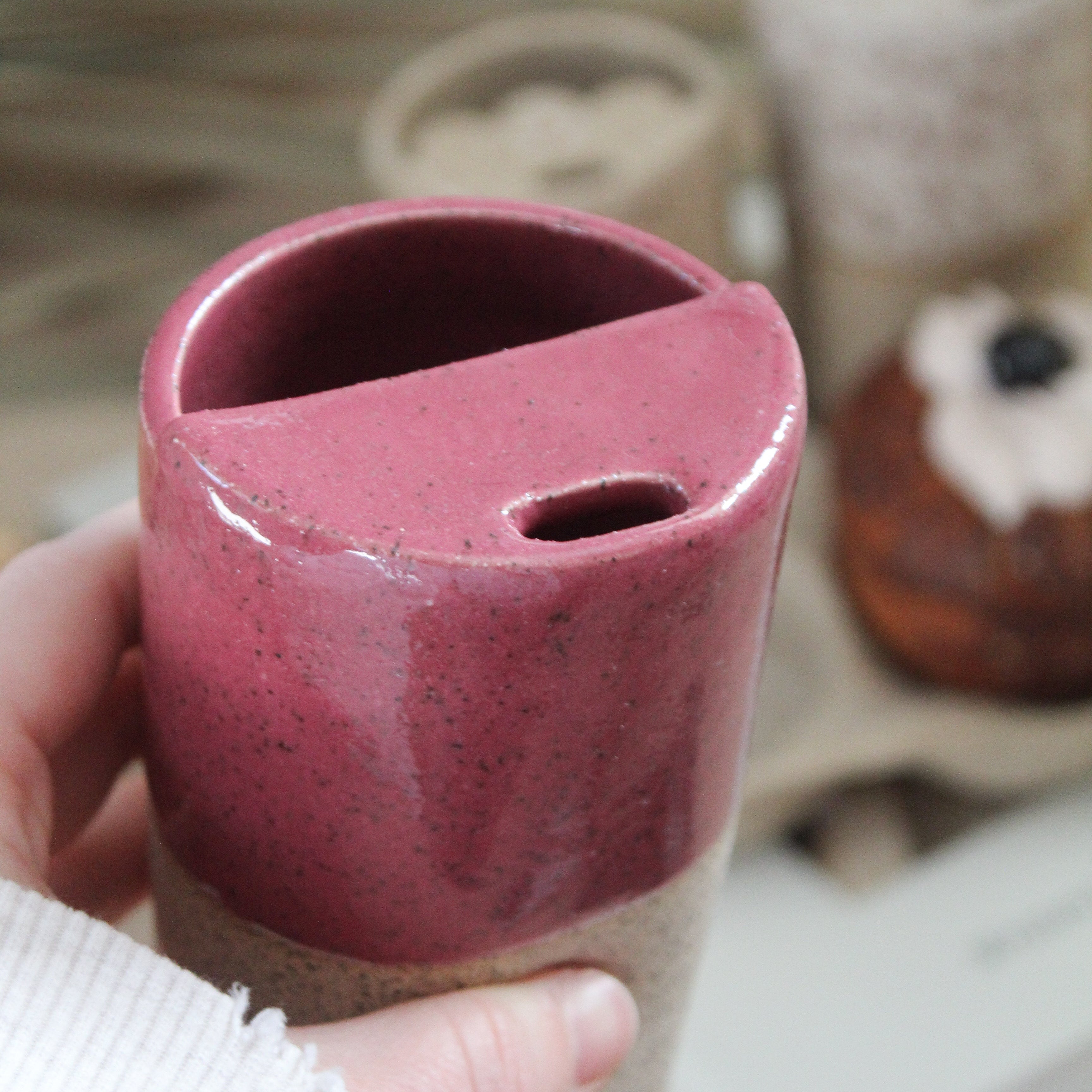 On The Go Cup in Plum