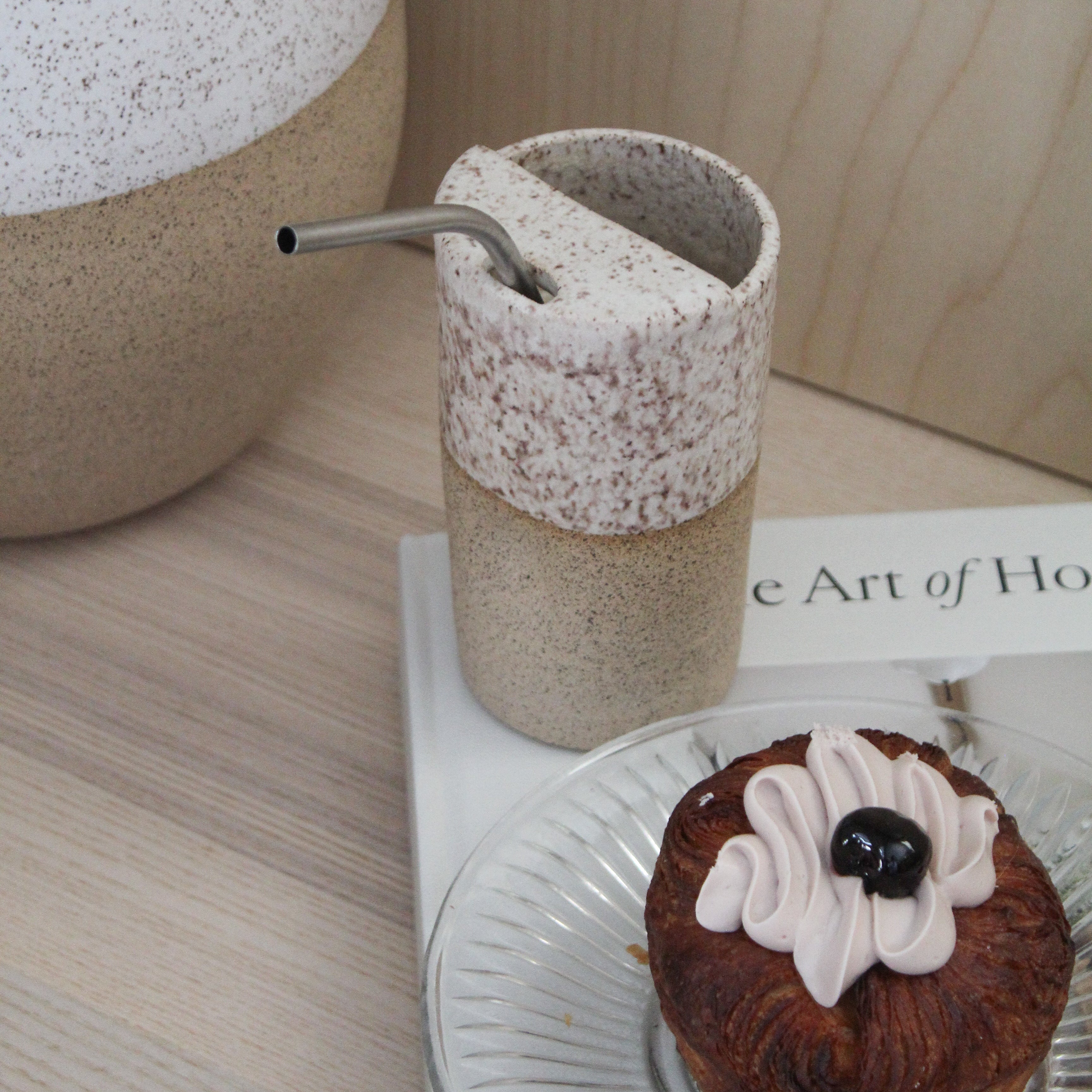 On The Go Cup in Toasted Coconut