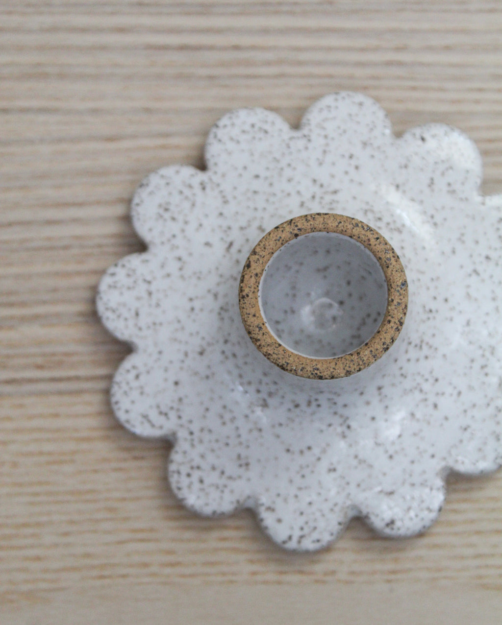 Bright White Taper Holder