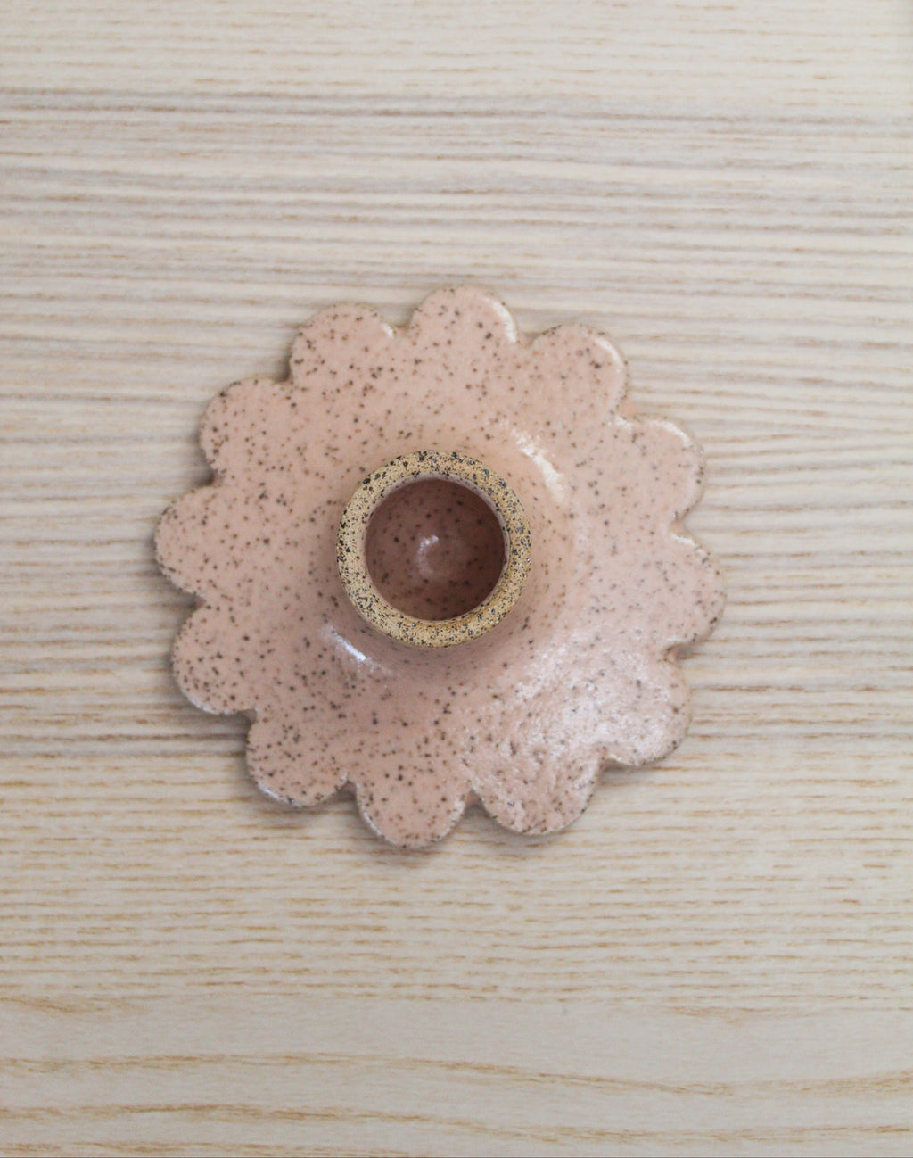 Blush Taper Holder