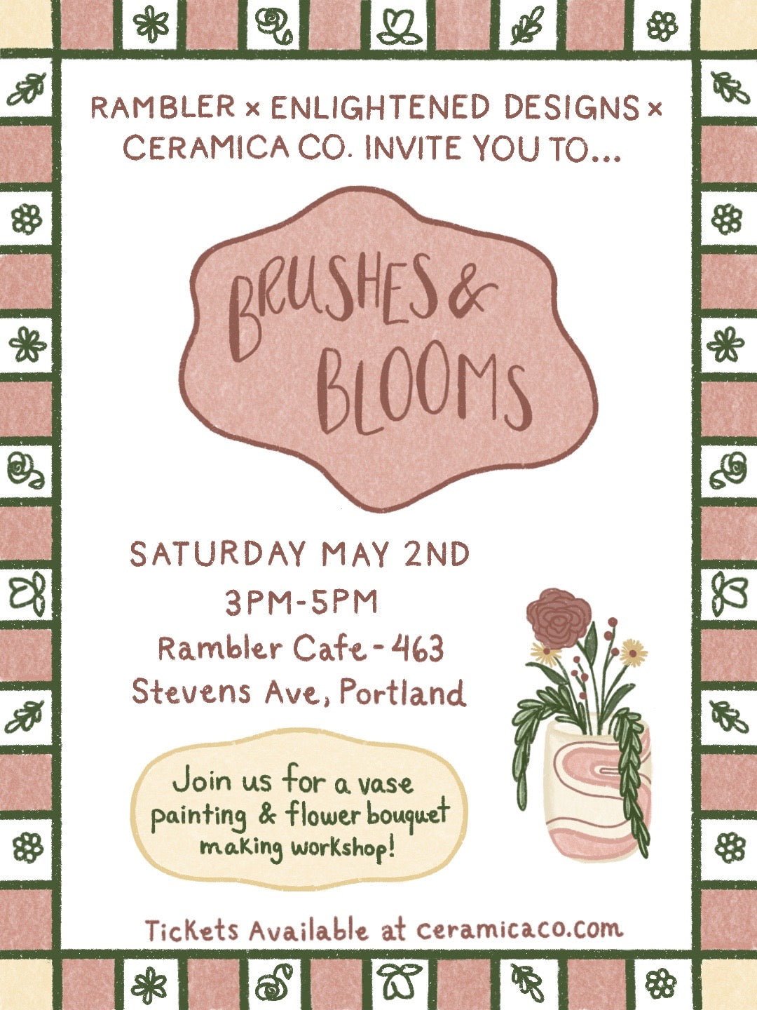 5/2 Brushes & Blooms Workshop at Rambler