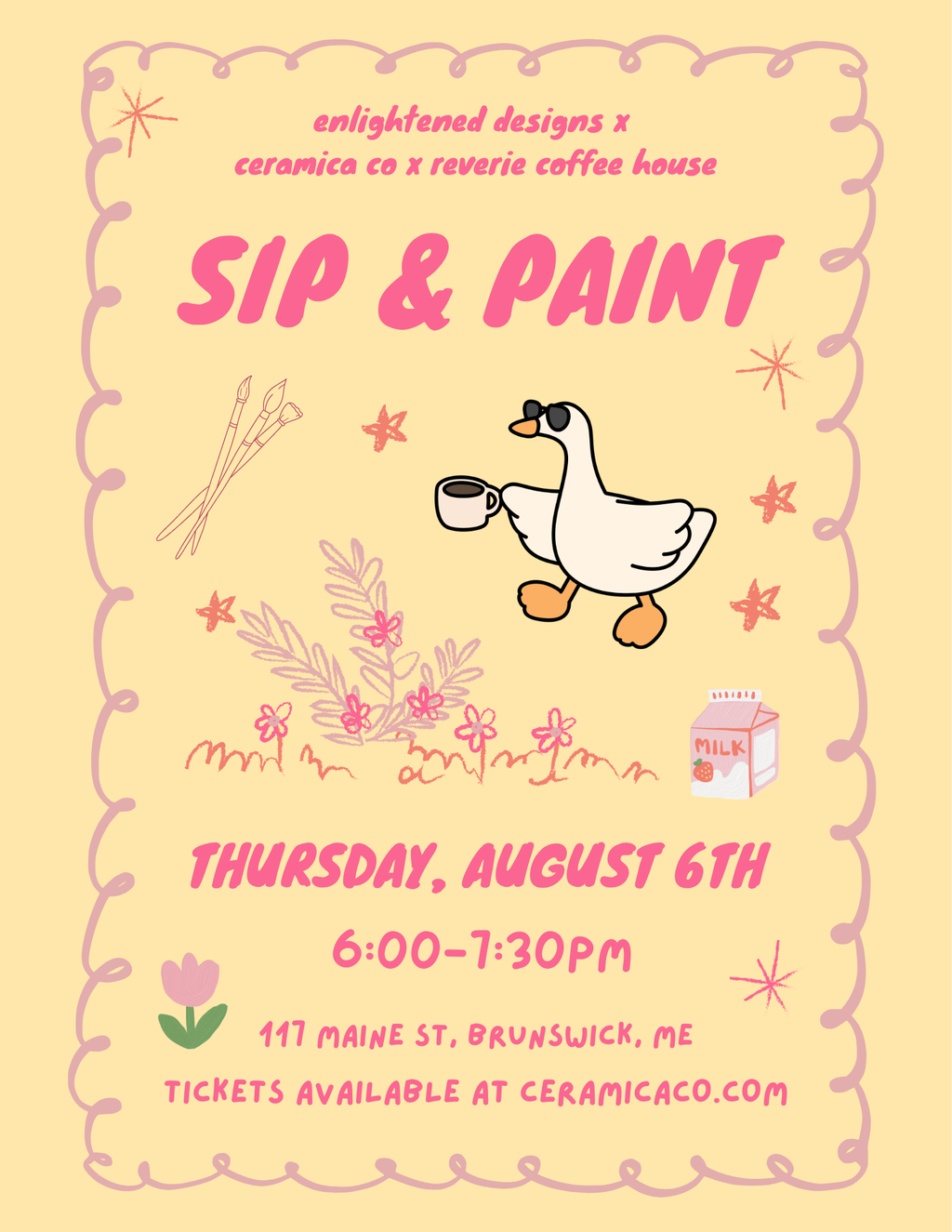 8/6 Sip & Paint at Reverie Coffee House