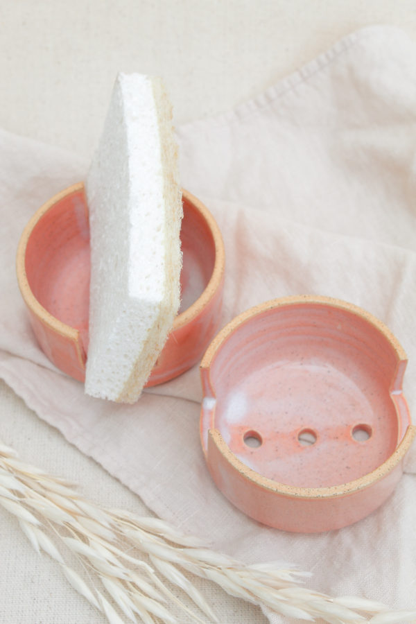 Peach Sponge Holder